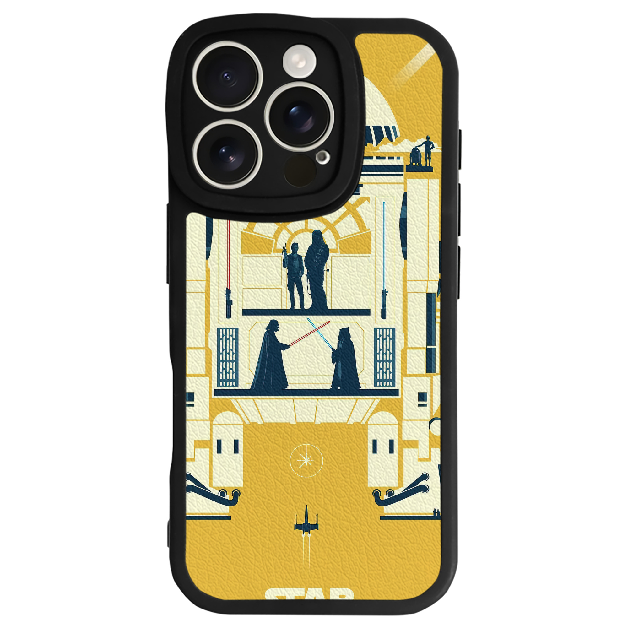 （画像用） スター・ウォーズ Star Wars 【iPhone 16シリーズ対応】シリコンスマホケース（レザー調） 材質：シリコン